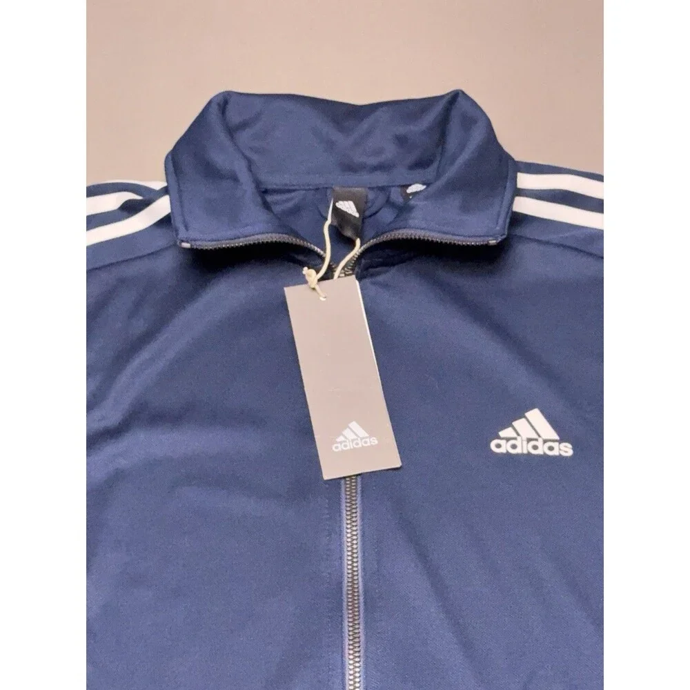 NEW Adidas Tiro TS Training Navy Blue Soccer Track Jacket Full Zip LS Men's M